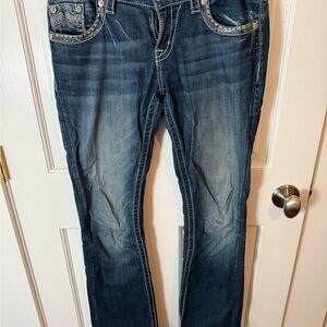 Miss Me Dark Blue Denim Jeans